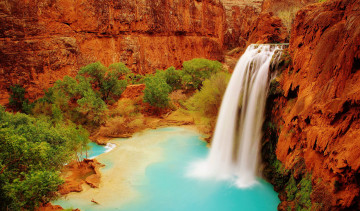 Картинка природа водопады простор