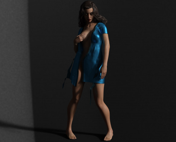 Обои картинки фото 3д графика, фантазия , fantasy, девушка, взгляд, фон