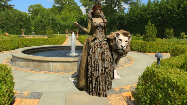 Обои картинки фото 3д графика, люди и животные , people and animals, девушка, взгляд, фон