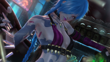 Картинка видео+игры league+of+legends девушка фон взгляд патроны патронтаж