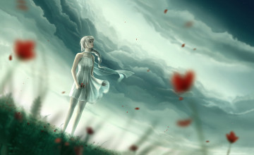 Картинка фэнтези девушки девушка фон взгляд небо