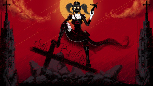 Обои картинки фото motherboard project, видео игры, ---другое, девушка, фон, крест, маска, арбалет