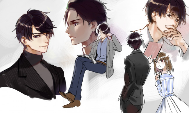 Обои картинки фото аниме, mr love queens choice, mr, love, queens, choice