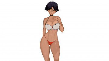 Картинка рисованное люди красивая девушка