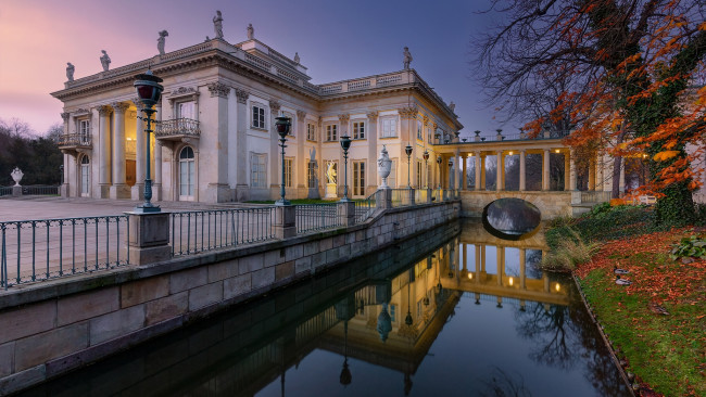Обои картинки фото lazienki palace, города, варшава , польша, lazienki, palace