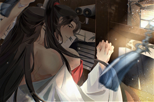 Обои картинки фото аниме, mo dao zu shi, лань, ванцзи, вэй, усянь