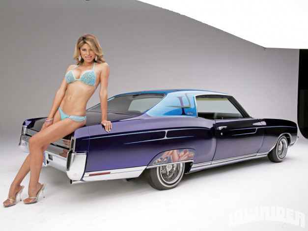 Обои картинки фото 1972, chevrolet, monte, carlo, автомобили, авто, девушками