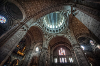 Картинка basilique du sacre couer интерьер убранство роспись храма