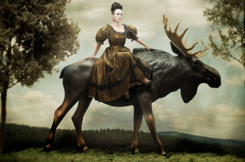 Картинка -Unsort+Креатив автор mark holthusen девушки unsort креатив лось