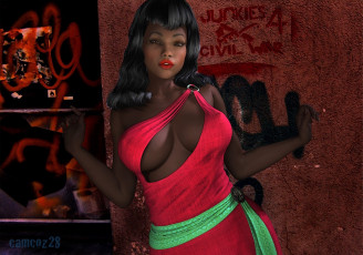 Картинка 3д графика people люди девушка