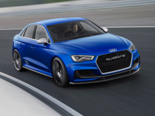 Картинка автомобили audi concept quattro a3 clubsport синий 2014 г