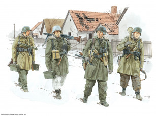 Картинка рисованные армия солдаты