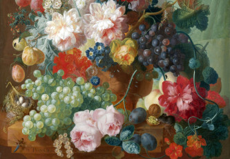 Картинка рисованные живопись букет