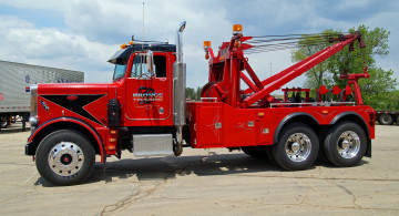 Картинка peterbilt+tow+truck автомобили peterbilt грузовик тяжёлый