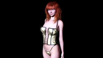 Картинка 3д+графика people+ люди девушка фон взгляд