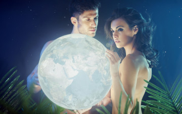 Картинка разное мужчина+женщина парень девушка the stars earth girl звезды night boy земля ночь