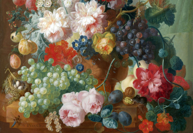 Обои картинки фото рисованные, живопись, букет