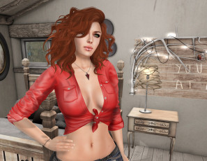 Картинка 3д+графика люди+ people взгляд девушка фон