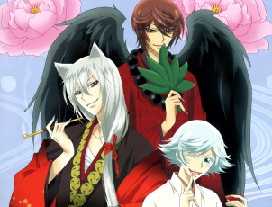 Картинка аниме kamisama+hajimemashita парни ёкай демоны