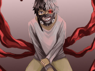 Картинка аниме tokyo+ghoul канеки кен токийский гуль