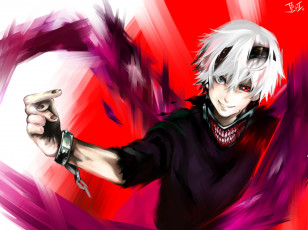 Картинка аниме tokyo+ghoul канеки