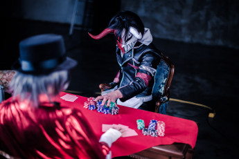 Картинка разное cosplay+ косплей парень маска демон