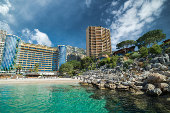 Картинка monaco+m& 233 ridien+beach+plaza города монако+ монако курорт