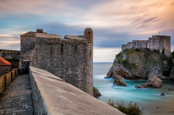 Картинка st +lawrence+fortress+dubrovnik города дубровник+ хорватия побережье