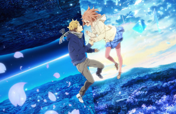 Картинка kyoukai+no+kanata аниме unknown +другое взгляд фон девушка