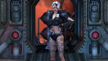 Картинка 3д+графика люди+ people девушка фон взгляд