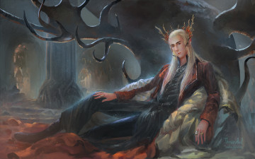 Картинка фэнтези эльфы король трандуил эльф