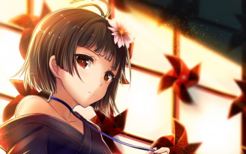 Картинка kabaneri+of+the+iron+fortress аниме koutetsujou+no+kabaneri взгляд девушка фон