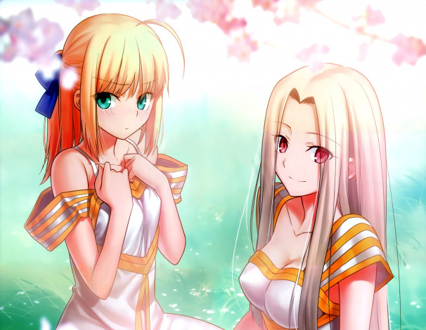 Обои картинки фото аниме, fate, zero, девушки