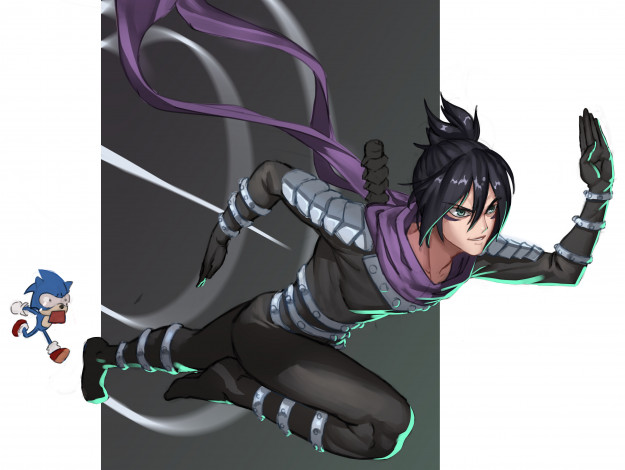 Обои картинки фото аниме, one punch man, соник