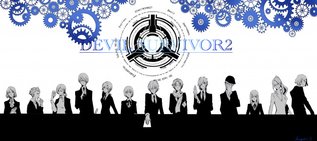 Обои картинки фото аниме, devil survivor, парни