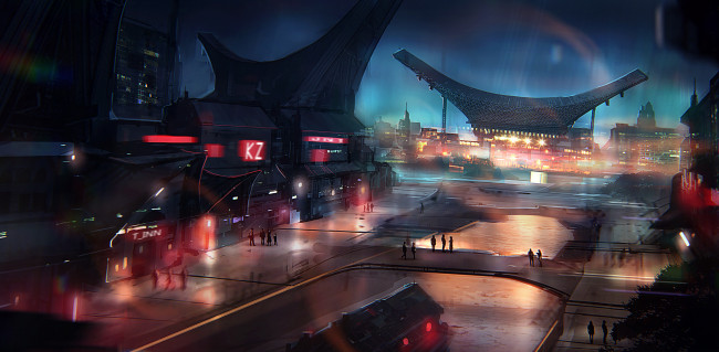 Обои картинки фото фэнтези, иные миры,  иные времена, иной, мир, будущее, мегаполис