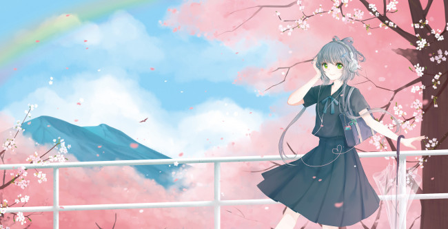 Обои картинки фото аниме, vocaloid, luo, tianyi