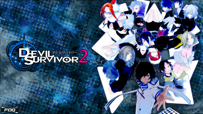 Обои картинки фото аниме, devil survivor, девушки, парни