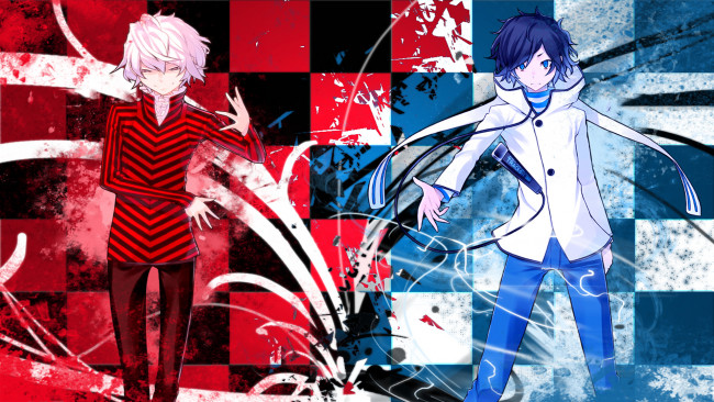 Обои картинки фото аниме, devil survivor, парни