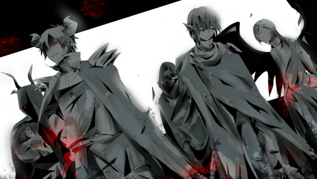 Обои картинки фото аниме, hataraku maou-sama, демоны