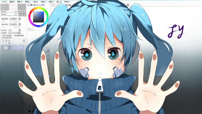 Обои картинки фото kagerou project, аниме, фон, девушка, взгляд