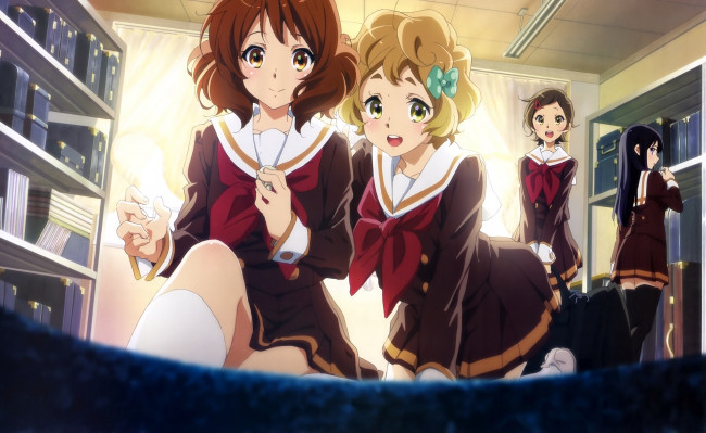 Обои картинки фото аниме, sound horizon, фон, взгляд, девушки