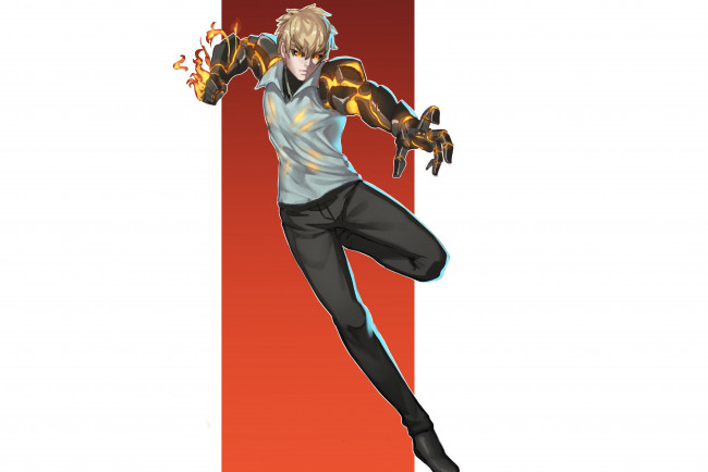 Обои картинки фото аниме, one punch man, генос