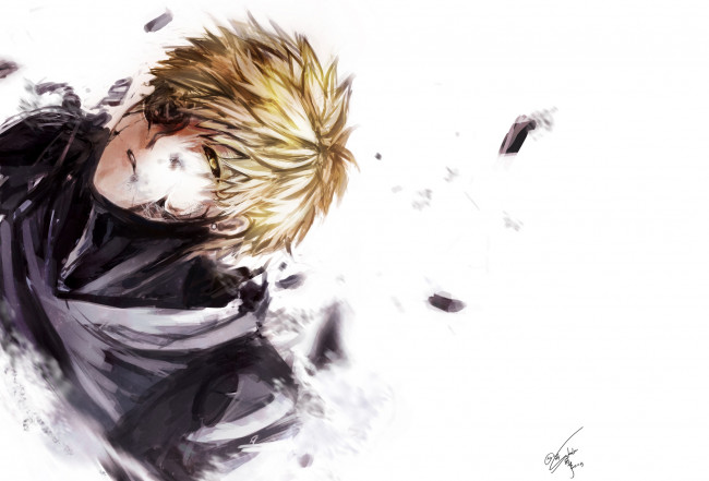 Обои картинки фото аниме, one punch man, генос