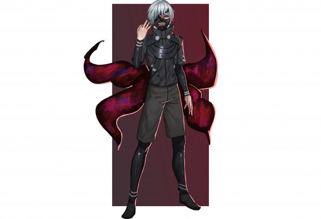 Обои картинки фото аниме, tokyo ghoul, канеки