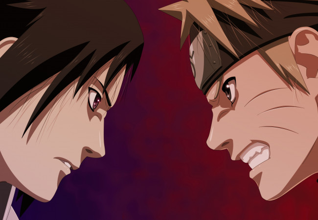 Обои картинки фото аниме, naruto, наруто, саске