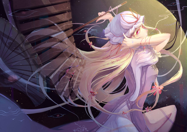 Обои картинки фото аниме, touhou, девушка