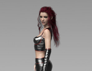 Картинка 3д+графика люди+ people девушка взгляд фон