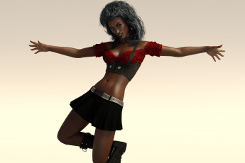 Картинка 3д+графика люди+ people девушка взгляд фон