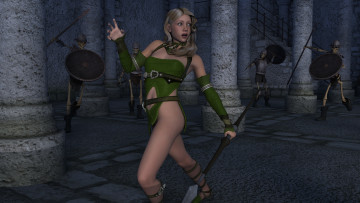 Картинка 3д+графика фантазия+ fantasy девушка взгляд фон